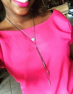 Handmade: long 3 tier unique necklace